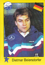 Dietmar Beiersdorfer Germany samolepka Semic EM 92 #190